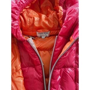 Venezia-Milano Pink & Orange Italian Made Puffer Vest XS Gorpcore NWT MRP $99‎